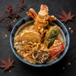 Ten Don – Reisschale mit Garnelen- und Gemüse-Tempura