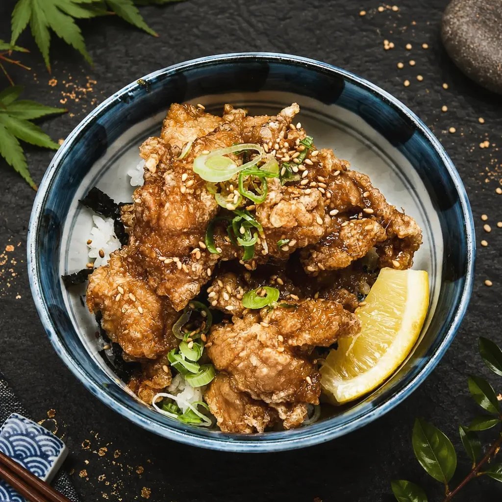 Karaage — knusprig frittierte Hähnchenstücke
